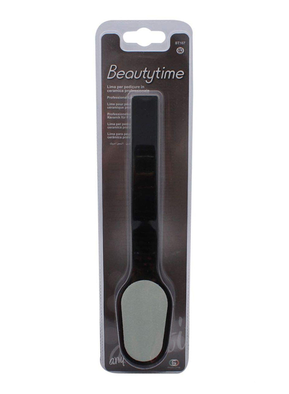 Beautytime BT167 Professional Snakel Ceramic Foot File, Black/Gray