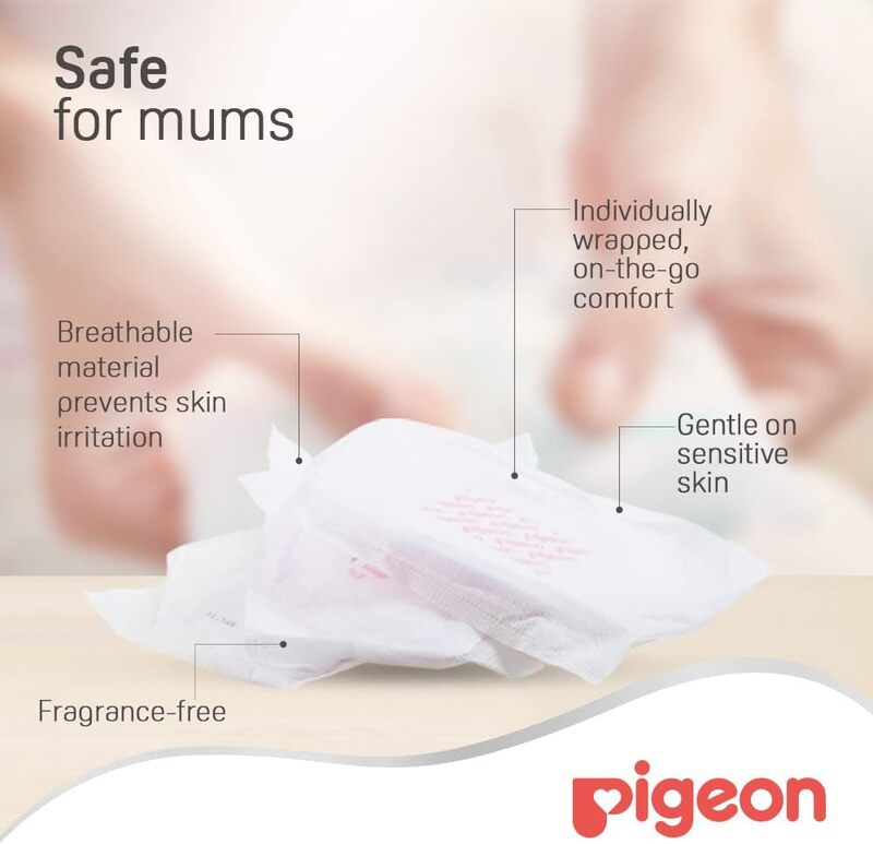 Pigeon Honeycomb Ultra-Slim & Light Breast Pad, 36 Pieces, White