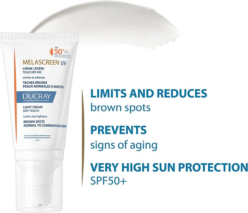 Ducray Melascreen UV Light Cream, SPF50+, 40ml, White