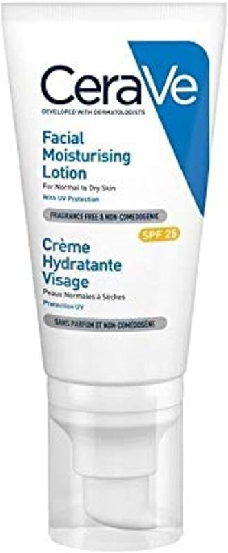 

Cerave Moisturizing Facial Lotion SPF25 for Normal to Dry Skin, 52ml