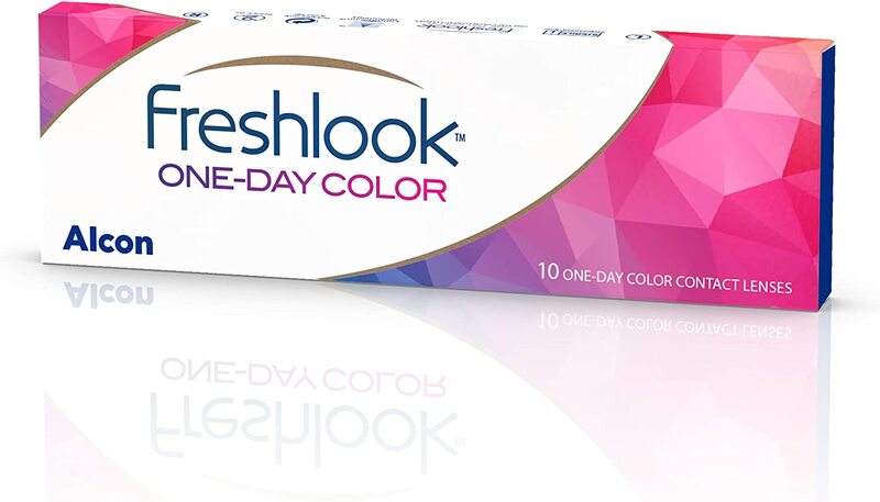 Freshlook One-Day Color Pack of 10 Contact Lenses Without Power, Blue