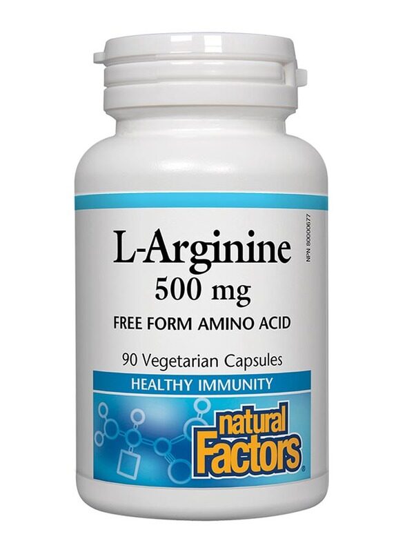 

Natural Factors L-Arginine, 500mg, 90 Tablets