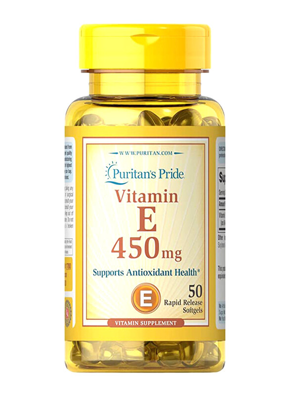 

Puritans Pride Vitamin E 1000 IU Supplement, 50 Softgels