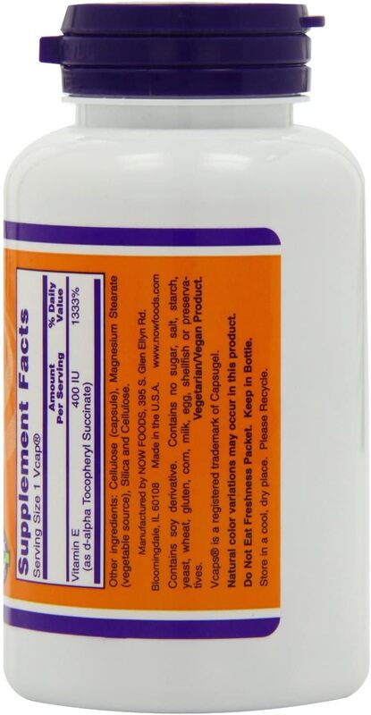 Now Foods Dry E 400 Da , 100 V Capsules