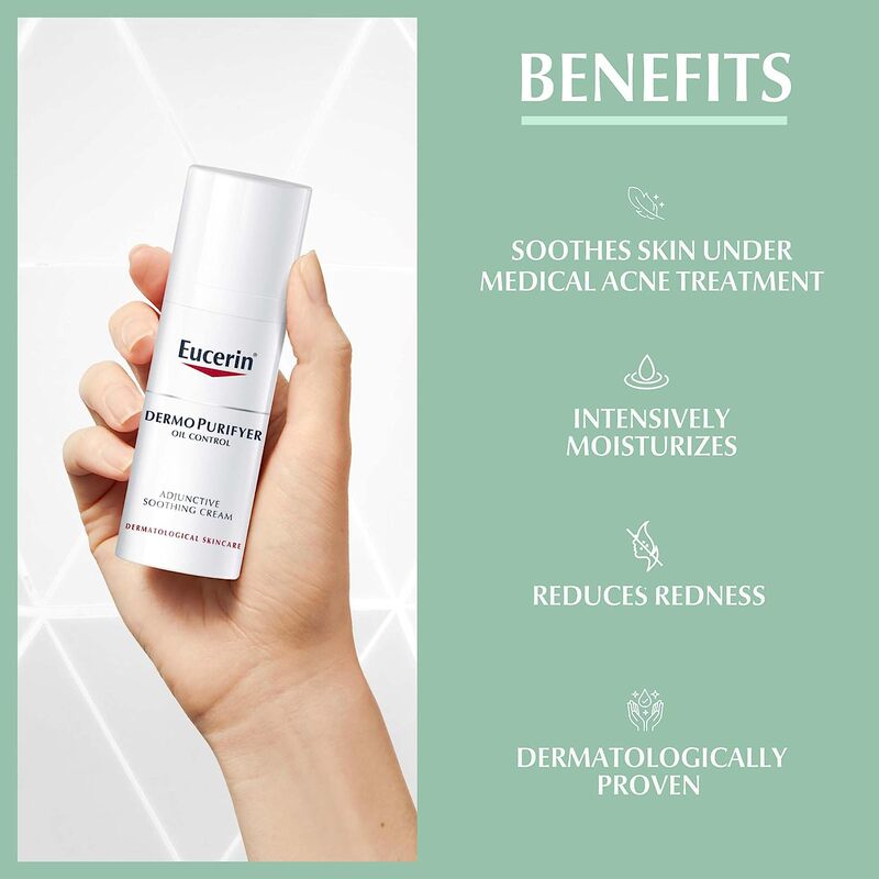 Eucerin DermoPurifyer Adjunctive Soothing Cream for Acne-Prone Skin SPF30, 50ml