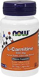 Now Foods L-Carnitine Capsules, 500 mg, 60 Capsules