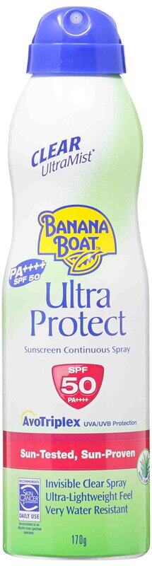 

Banana Boat Ultra Protect Sunscreen Continuous Spray, SPF50, 170gm
