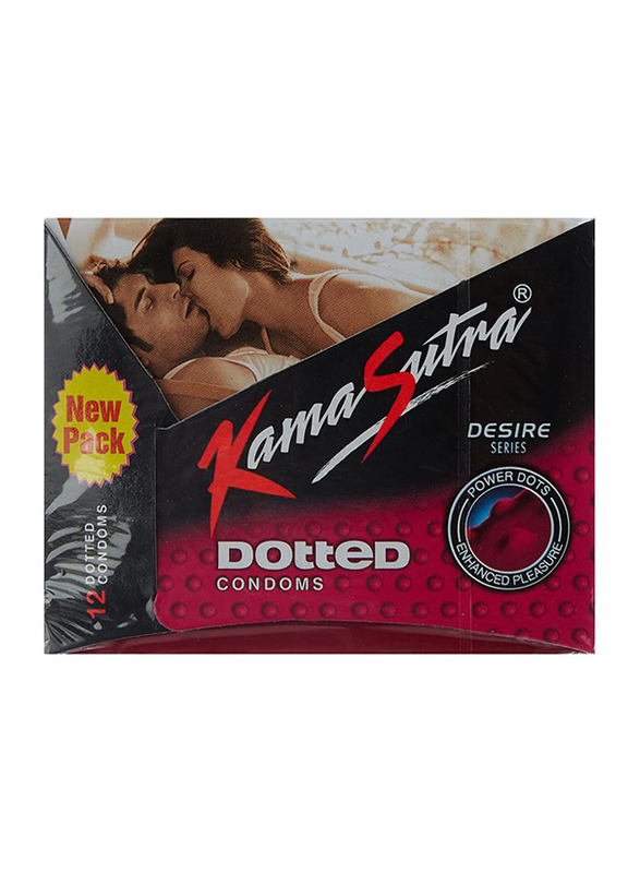 Kamasutra Dotted Condoms, 12 Pieces