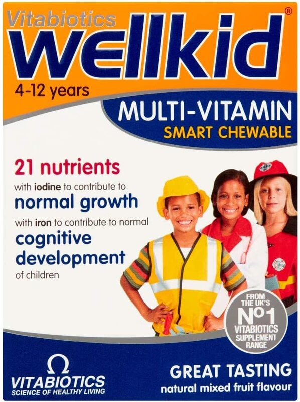 Vitabiotics Wellkid Smart Chewable Tablets, 30 Tablets