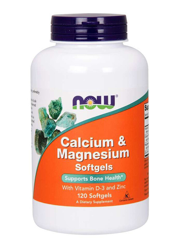 

Now Calcium and Magnesium Dietary Supplement, 30 Soft gels