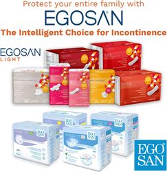 Egosan Super Incontinence Adult Pull Up Underwear Adult Diapers With Stretchable Waistband, Medium, 14 Pieces