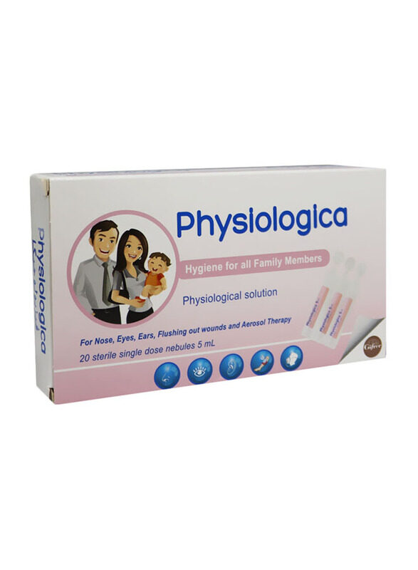 

Physiologica Saline Solution, 20 Pieces x 5ml