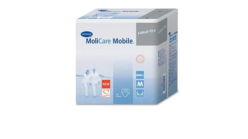 

Molicare Mobile Adult Diaper, Medium, 14 Pieces