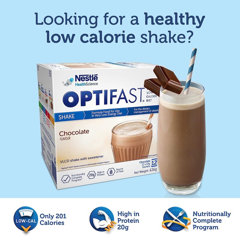 Optifast Very Low Calorie Chocolate Flavor Diet Shake, 636gm