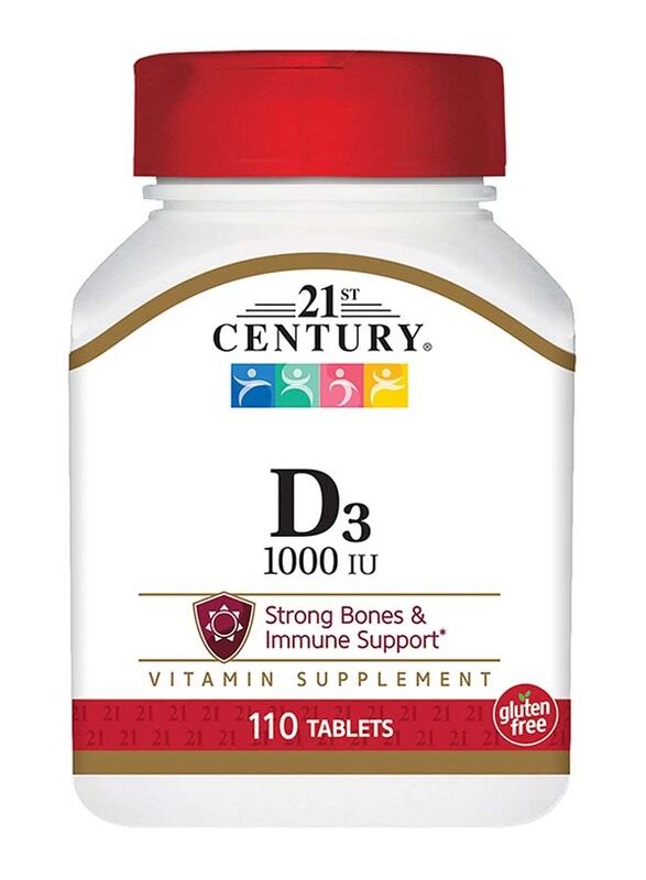 

21St Century D-1000 Maximum Strength D3 Dietary Supplement, 110 Tablets