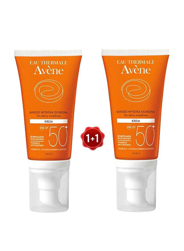 

Avene SPF50+ High Protection Sunscreen, 50ml, 2 Piece