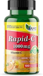 Ams Rapid-C Vitamin C Supports Immune System and Boosts Energy Dietary Supplements, 1000mg, 100 Tablets