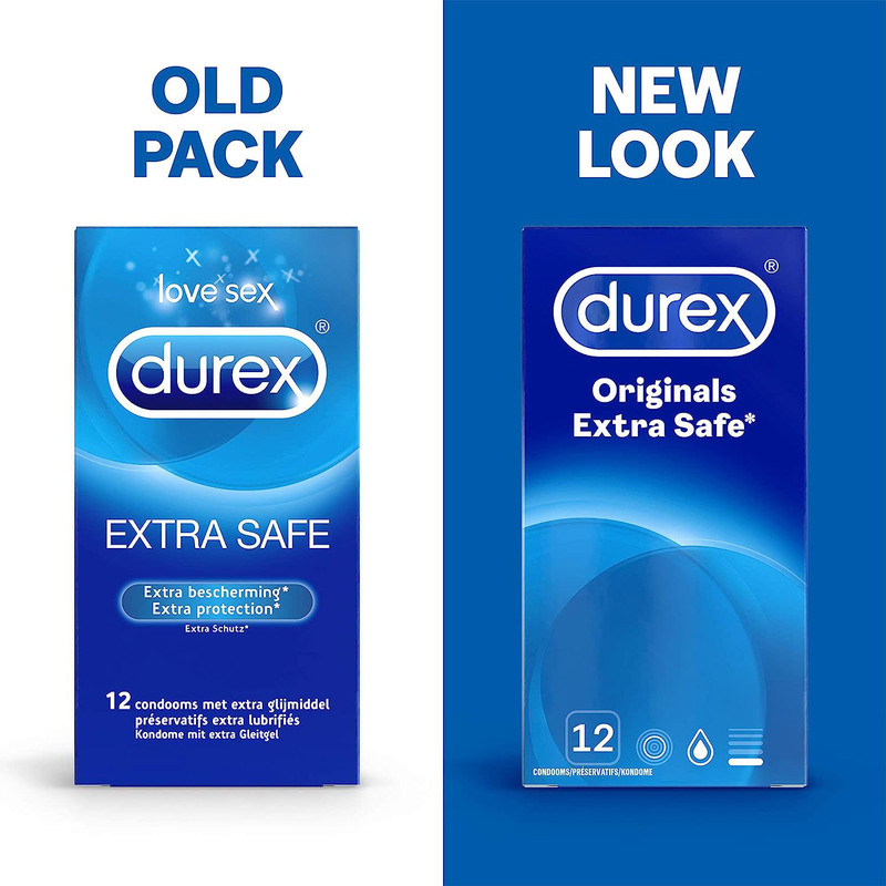 Durex Original Extra Safe Condom, 12 Pieces