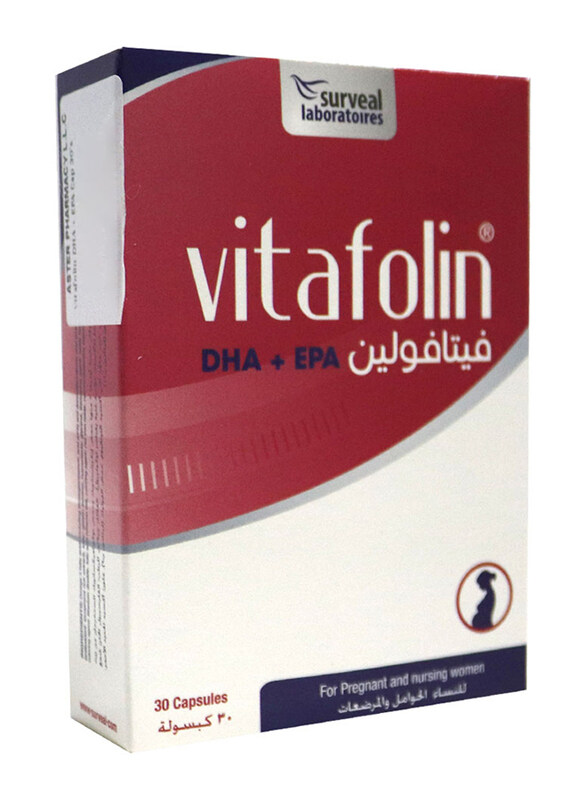 

Surveal Vitafolin Dha + Epa, 30 Capsules