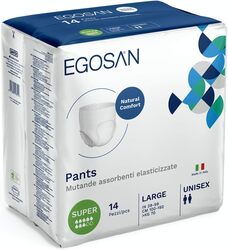 Egosan Super Incontinence Adult Pull Up Underwear Adult Diapers With Stretchable Waistband, Large, 14 Pieces