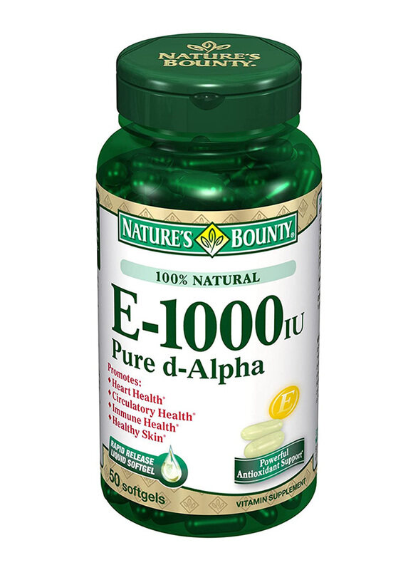 

Nature's Bounty Vitamin E, 1000 I.U.