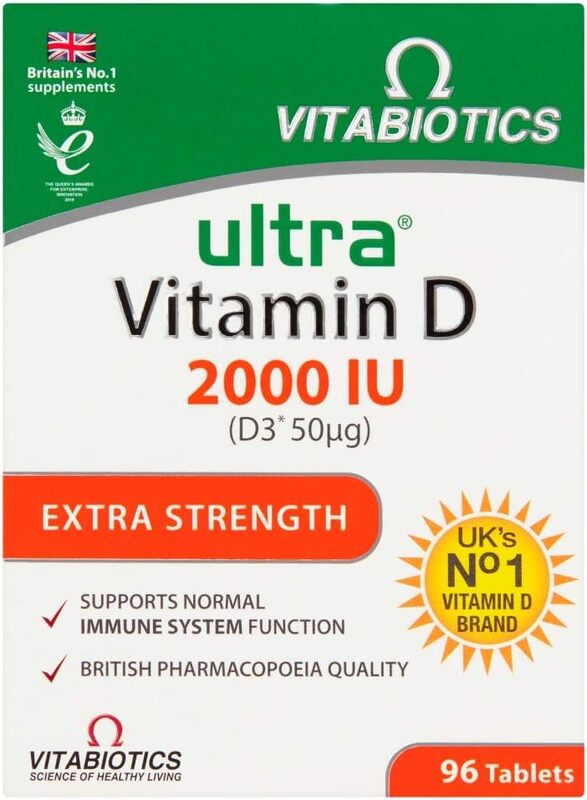 Vitabiotics Vitamin D Supplement, 2000Iu, 96 Tablets