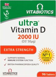 Vitabiotics Vitamin D Supplement, 2000Iu, 96 Tablets