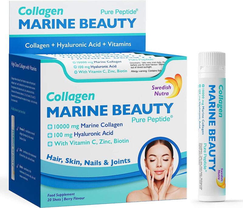 

Swedish Nutra Marine Beauty Collagen, 20 Shots