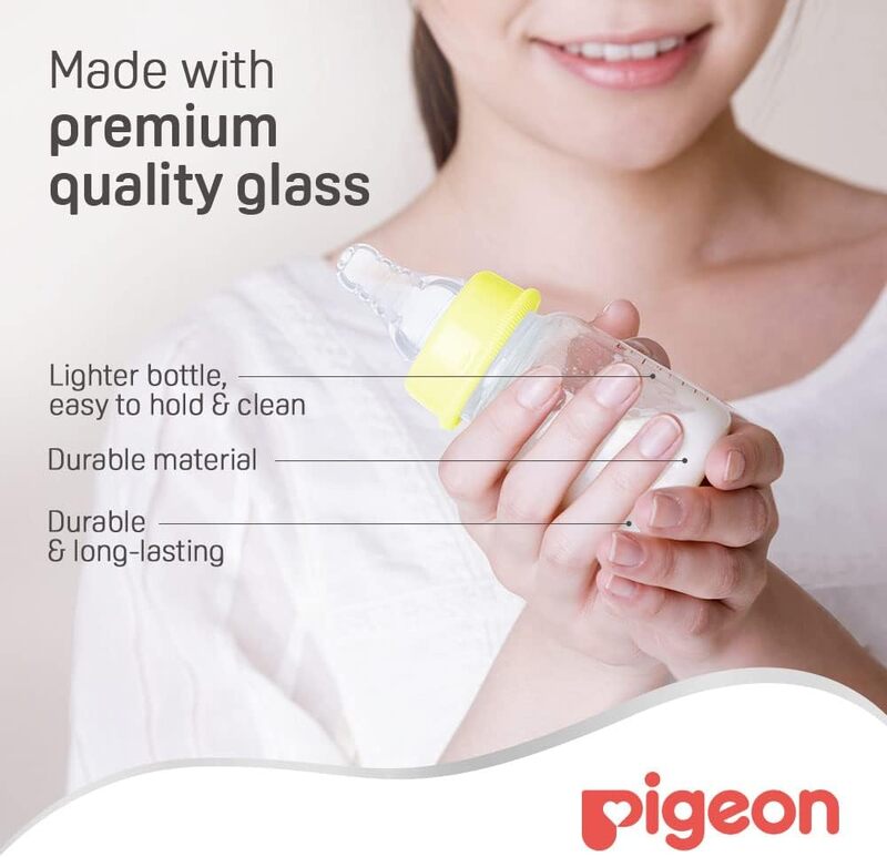 Pigeon Slim Neck Glass Bottle, 50ml, Multicolour