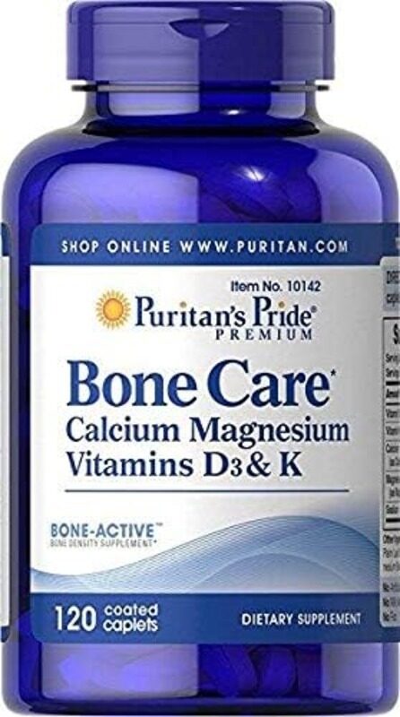 

Puritan's Pride Bone Care Caplets, 120 Caplets