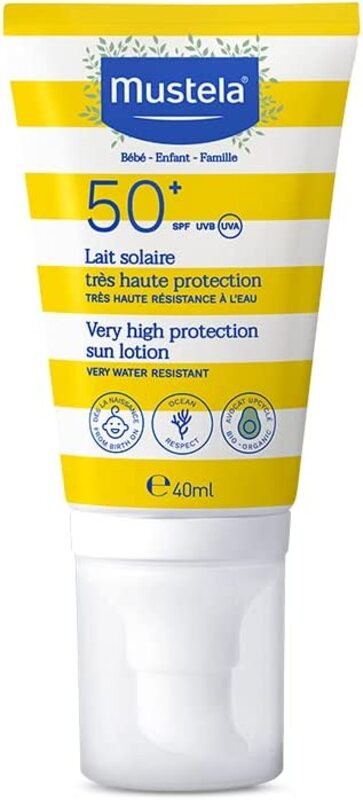 Mustela Very High Protection SPF 50+ Sun Face Lotion, 40ml