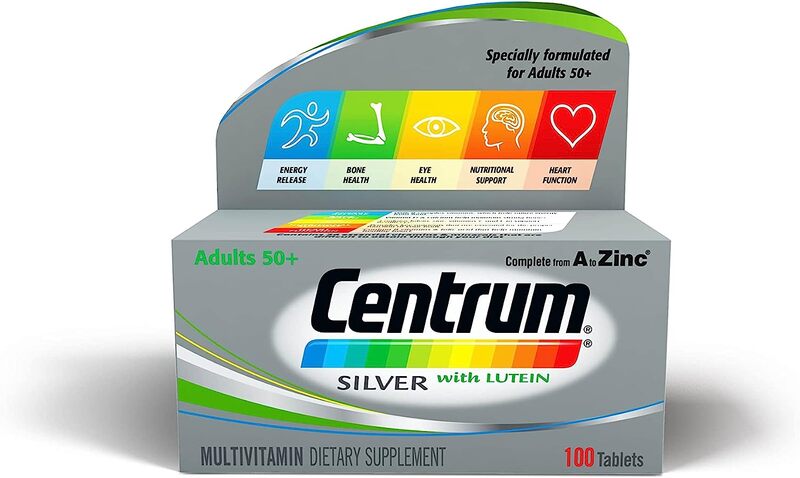 Centrum Silver with Lutien Multivitamin Supplement, 100 Tablets