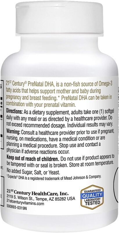 21St Century Prenatal DHA Supplement, 30 Softgels