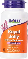 Now Royal Jelly Capsules, 1500mg, 60 Vegetable Capsules