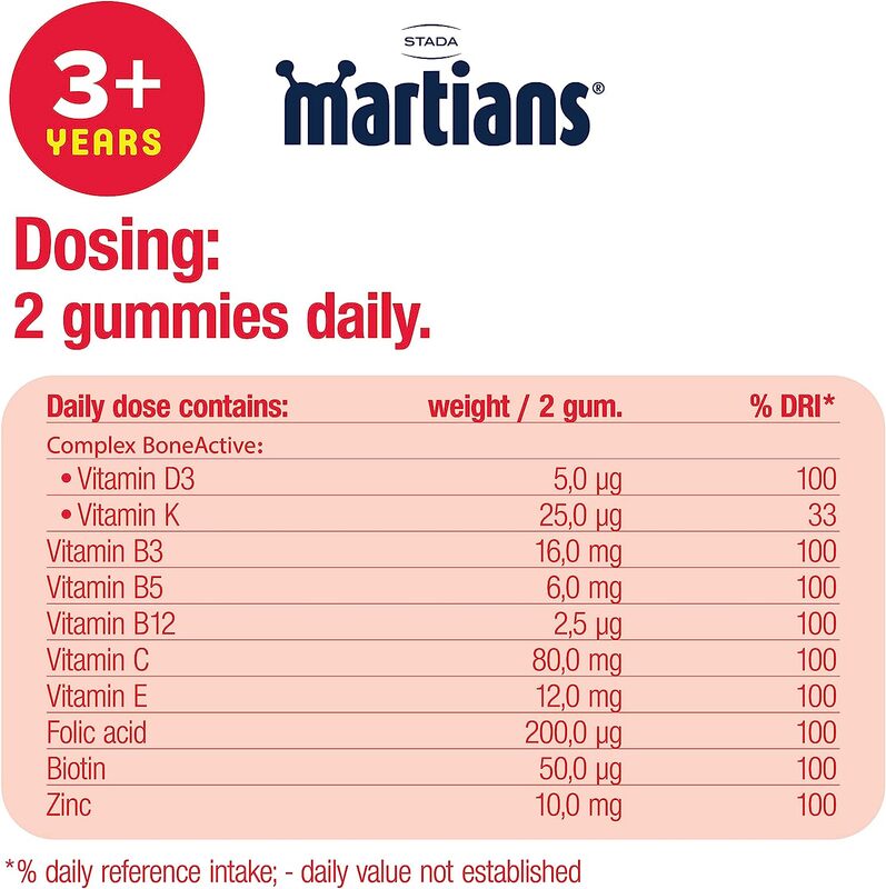 Martians Gummies for Healthy Growth With Boneactive, 60 Gummies