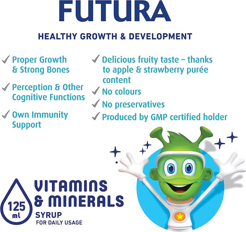 Martians Futura Syrup for Healthy Growth & Development, 125ml