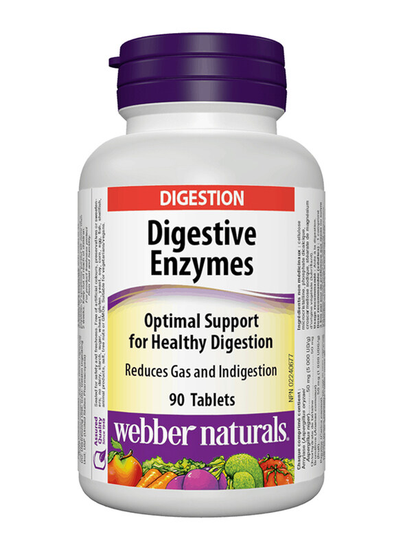 

Webber Naturals Digestive Enzymes Tablets, 90 Tablets