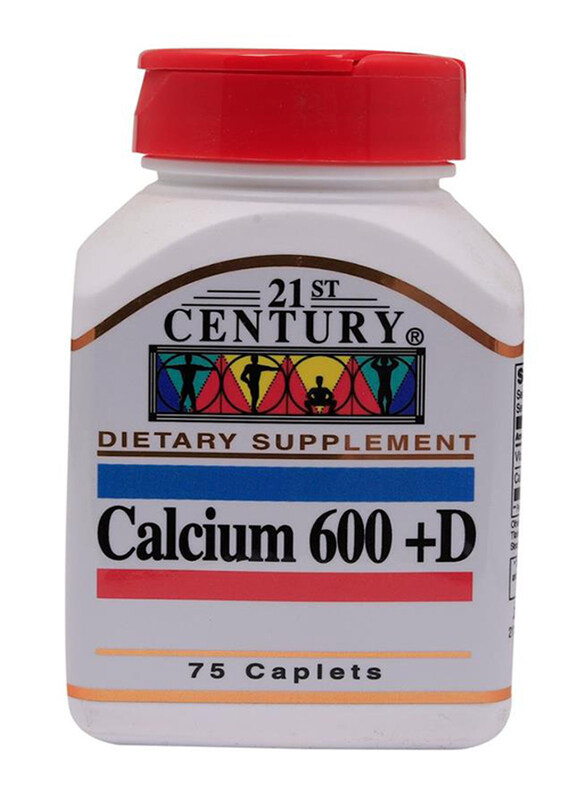 

21st Century Calcium 600 + D Dietary Supplement, 75 Tablets