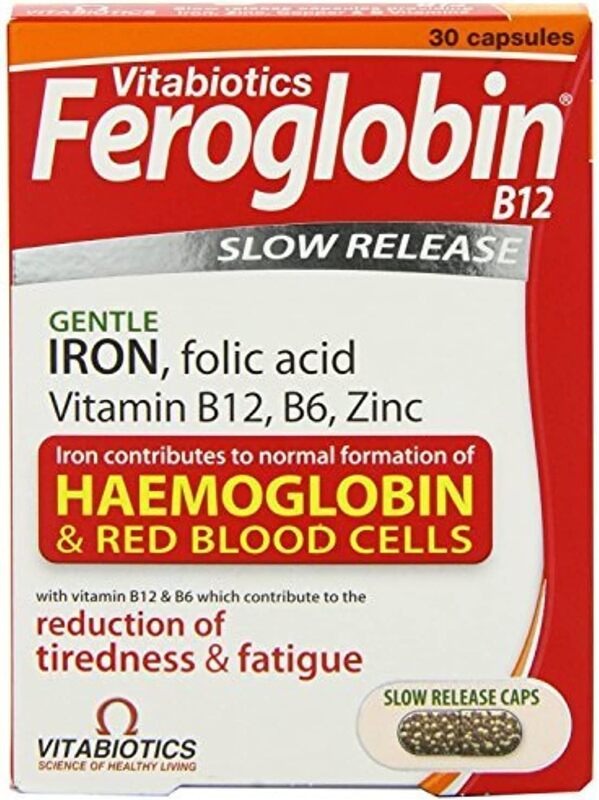 Vitabiotics Feroglobin B12 Capsules, 30 Capsules