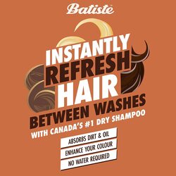 Batiste Brunette Dry Shampoo for Colour Hair, 200ml