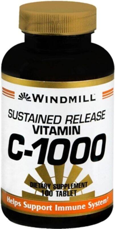 

Windmill Vitamin C Sustained Release Tablets, 100 Tablets