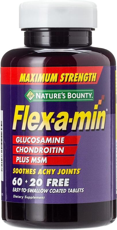 Nature's Bounty Flex-A-Min Maximum Strength Tablets, 60+20 Tablets