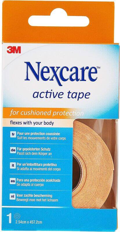 

Nexcare Active Tape, Beige, 2.5cm x 4.5m, 1 Piece