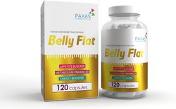 PAXAS Advanced Weight Loss Formula Belly Flat, 120 Capsules