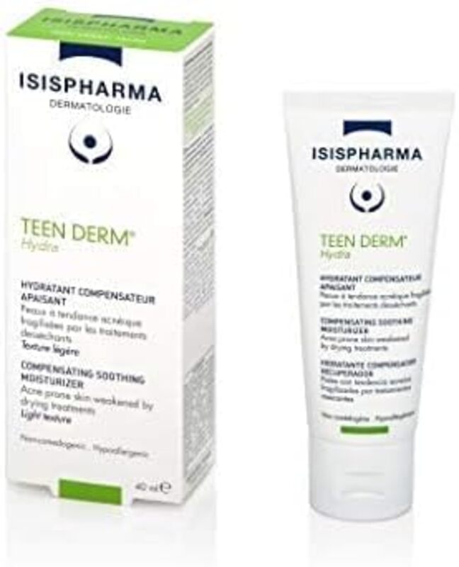 Isis Pharma Pharma Teen Derm Hydra Compensating Soothing Moisturizer, 40ml