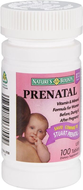 Nature's Bounty Pregnaplus Dietary Supplement, 100 Tablets