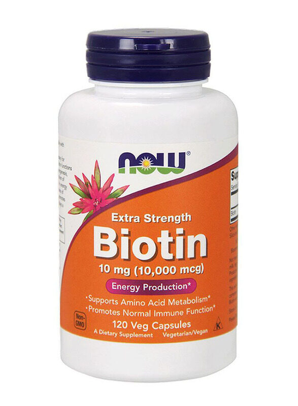 

Now Foods Biotin 10000 Mcg Extra Strength New Vcaps, 120 Serving