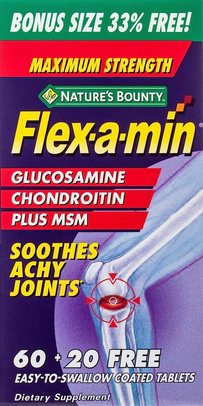 Nature's Bounty Flex-A-Min Maximum Strength Tablets, 60+20 Tablets