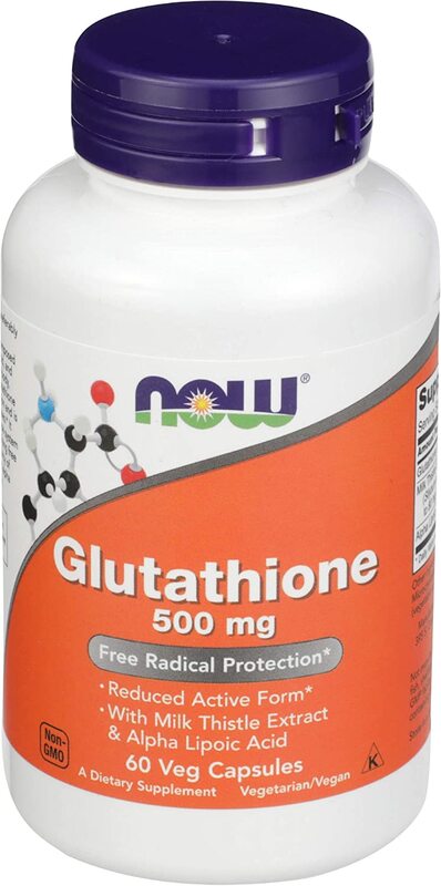 Now Foods Glutathione Dietary Supplement, 500mg, 60 Capsules