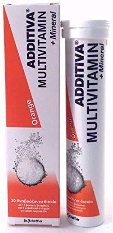 Additiva Multivitamins + Minerals + Trace Elements, 20 Effervescent Tablet